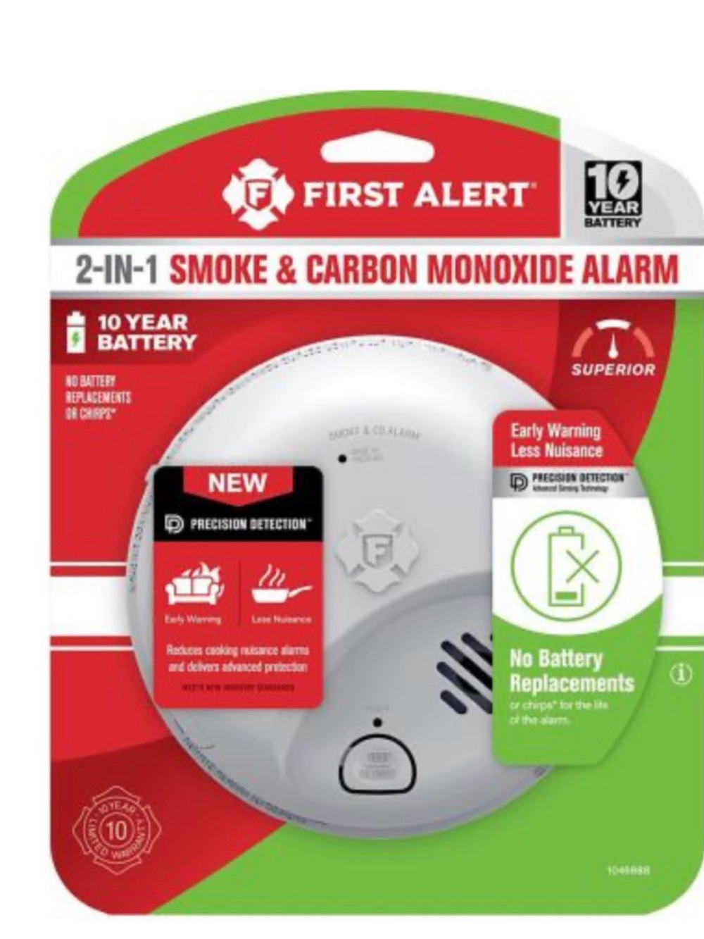 First Alert 2-in-1 Smoke & Carbon Monoxide Alarm- White